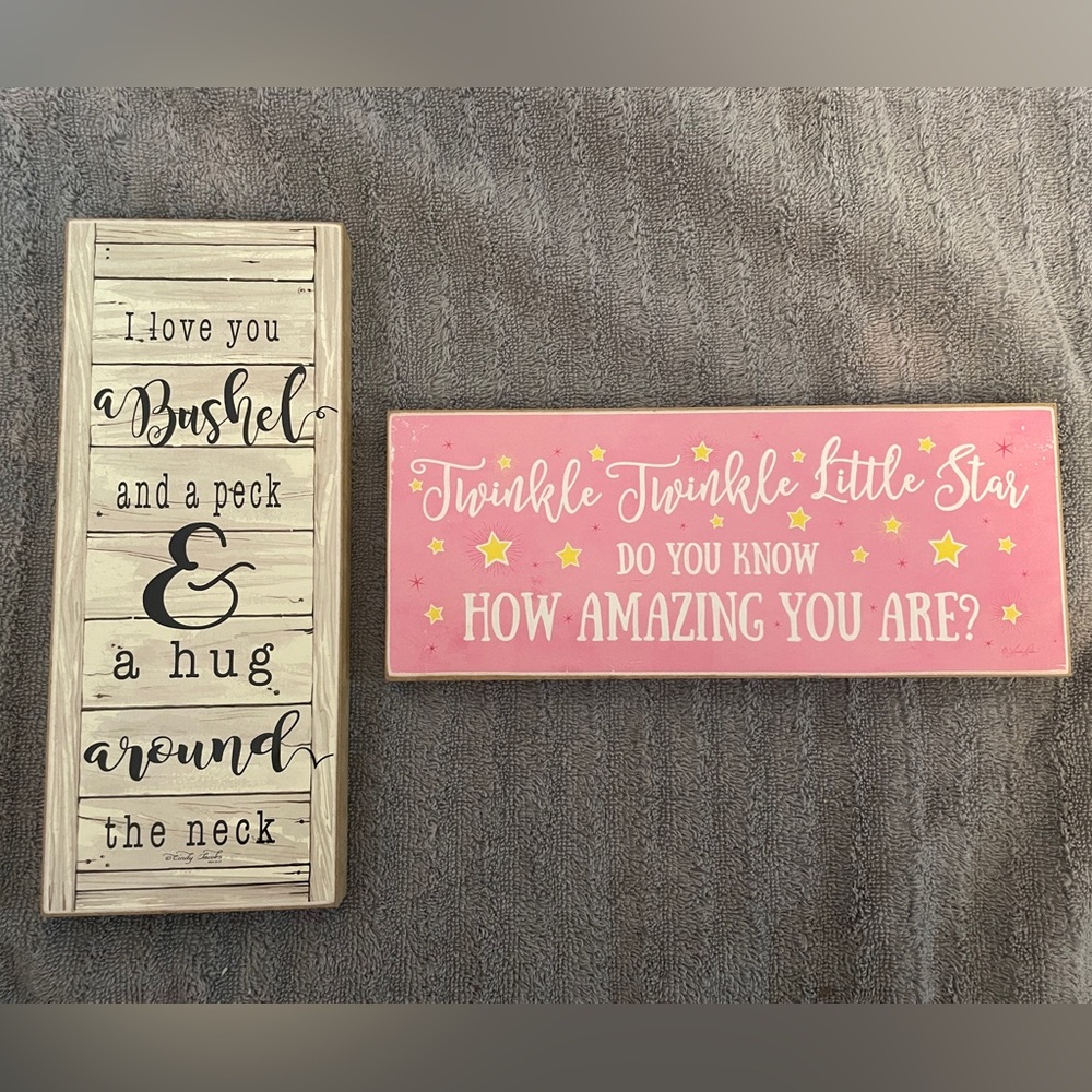 Nursery/Kids Room Wall Signs